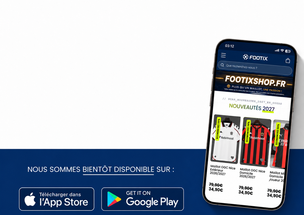 Application Footix Shop bientot disponible sur App Store et Google Play
