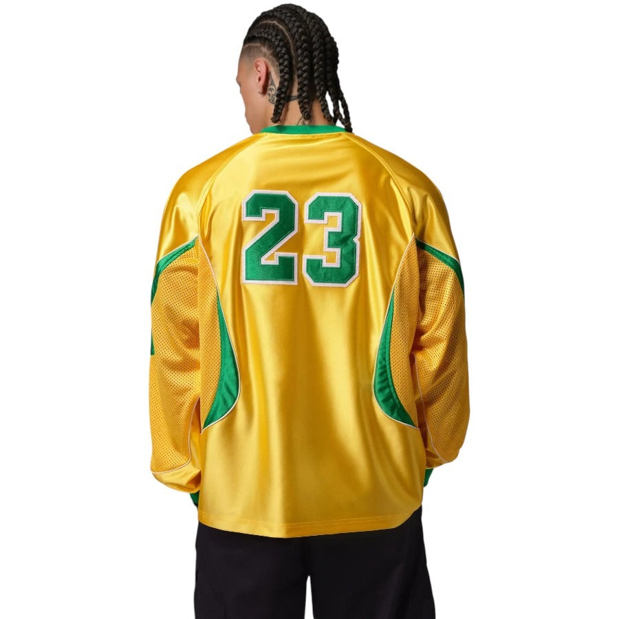 Maillot Bresil Gardien Coupe du Monde Manches Longues Homme 2026 Jaune