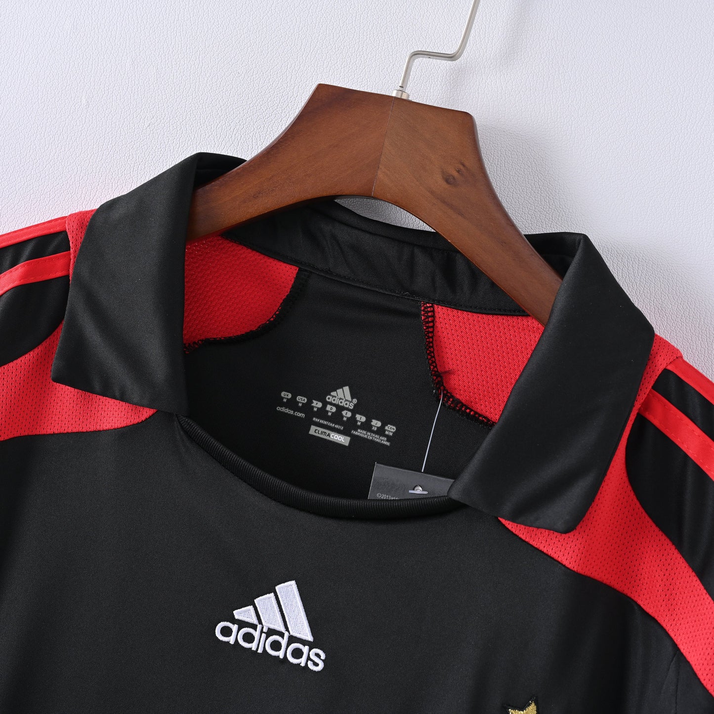 Maillot AC Milan Retro Vintage 2007-2008 Exterieur Noir Homme