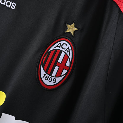 Maillot AC Milan Retro Vintage 2007-2008 Exterieur Noir Homme