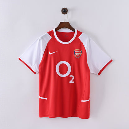 Maillot Arsenal Retro Vintage 2002 2004 Domicile Homme