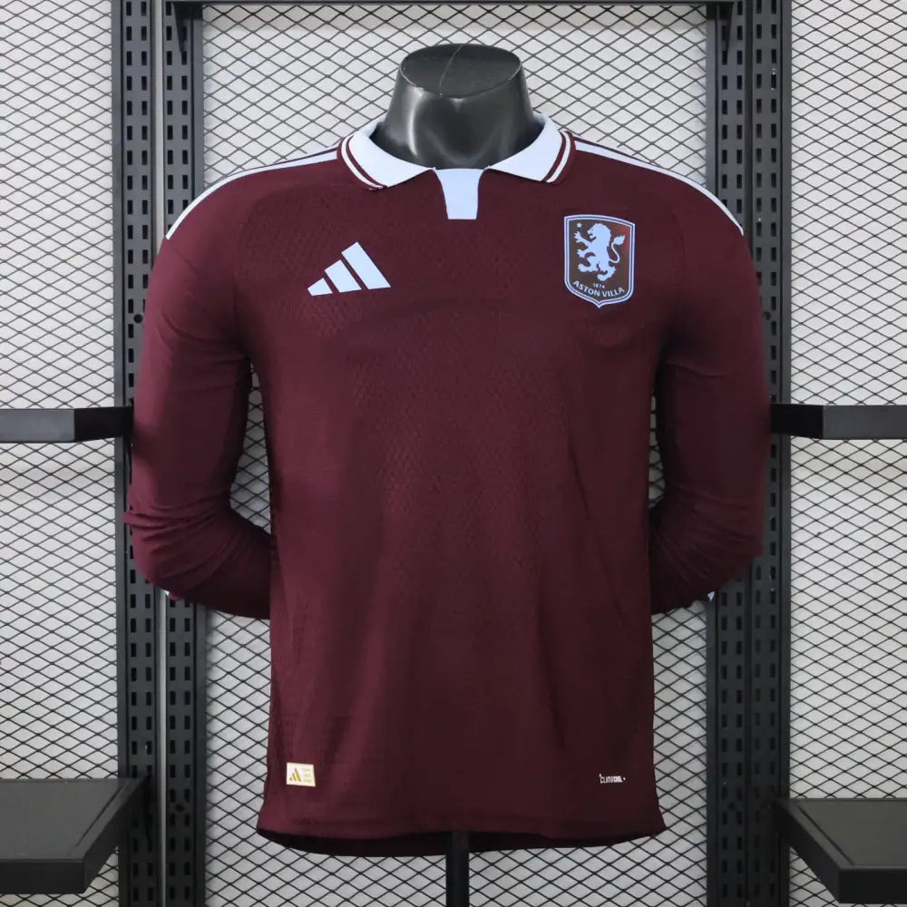 Maillot Aston Villa Domicile 2026/2027 Version joueur Manches longues