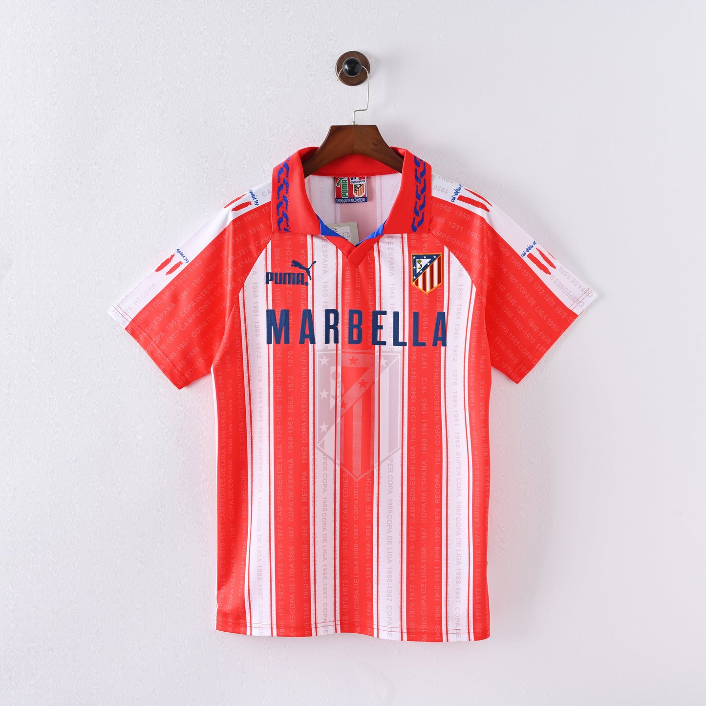 Maillot Atletico Madrid Retro Vintage 1995-1996 Domicile Homme