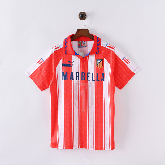Maillot Atletico Madrid Retro Vintage 1995-1996 Domicile Homme