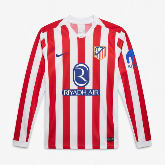 Maillot Atletico Madrid Manches Longues Domicile Homme 2025 2026