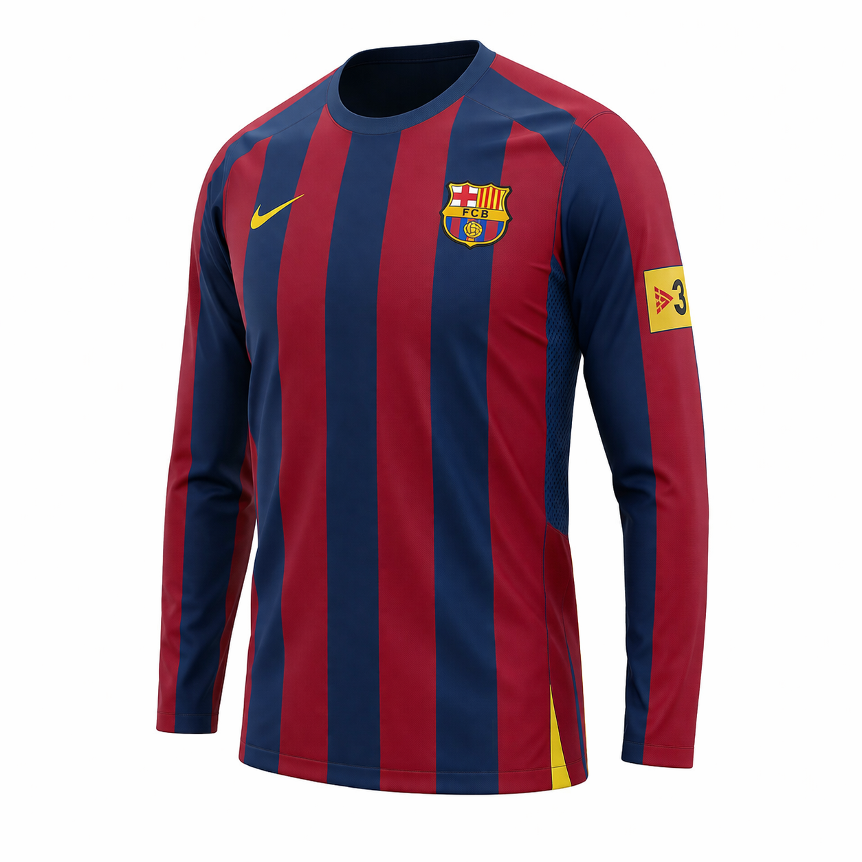 Maillot Barcelone Manches Longues 2006 Ronaldinho Domicile Vintage Homme