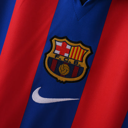 Maillot Barcelone Retro Vintage 2001-2002 Domicile Homme