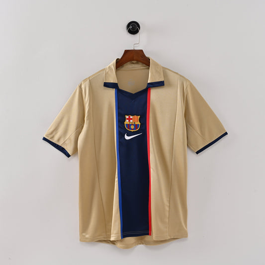 Maillot Barcelone 2001 2002 Exterieur Vintage Homme