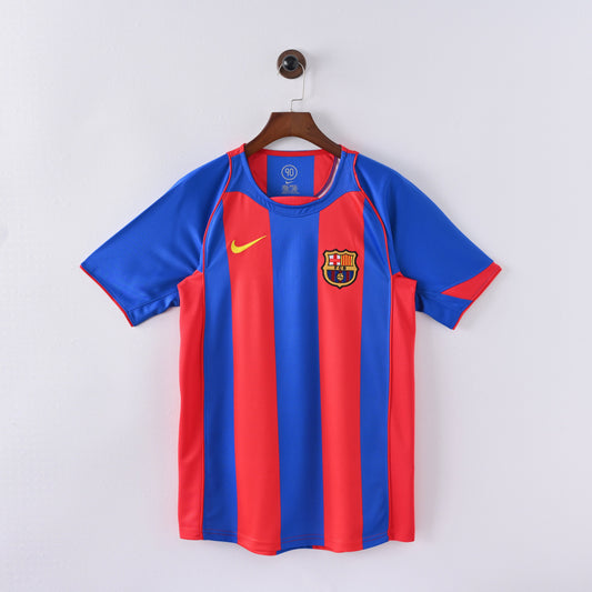 Maillot Barcelone Retro Vintage 2004-2005 Domicile Homme