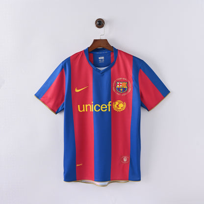 Maillot Barcelone Retro Vintage 2007-2008 Domicile Homme