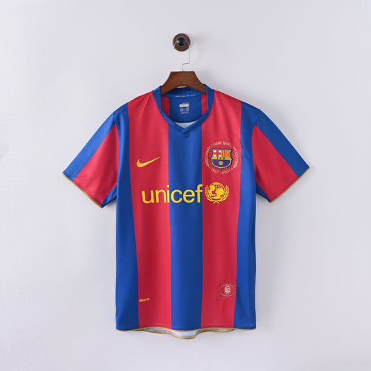 Maillot Barcelone Retro Vintage 2007-2008 Domicile Homme