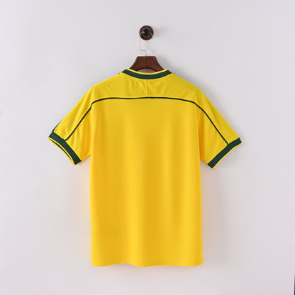 Maillot Bresil 1998 Retro Vintage Domicile Homme