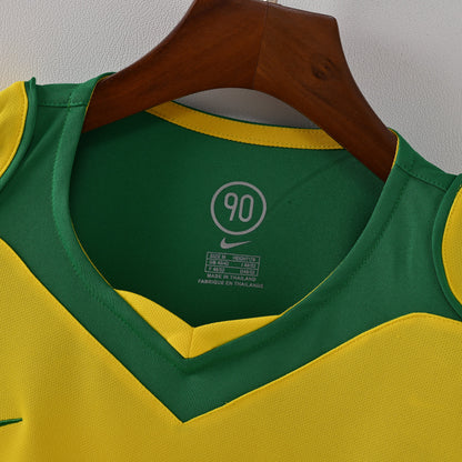 Maillot Bresil Retro Vintage 2004 Domicile Homme
