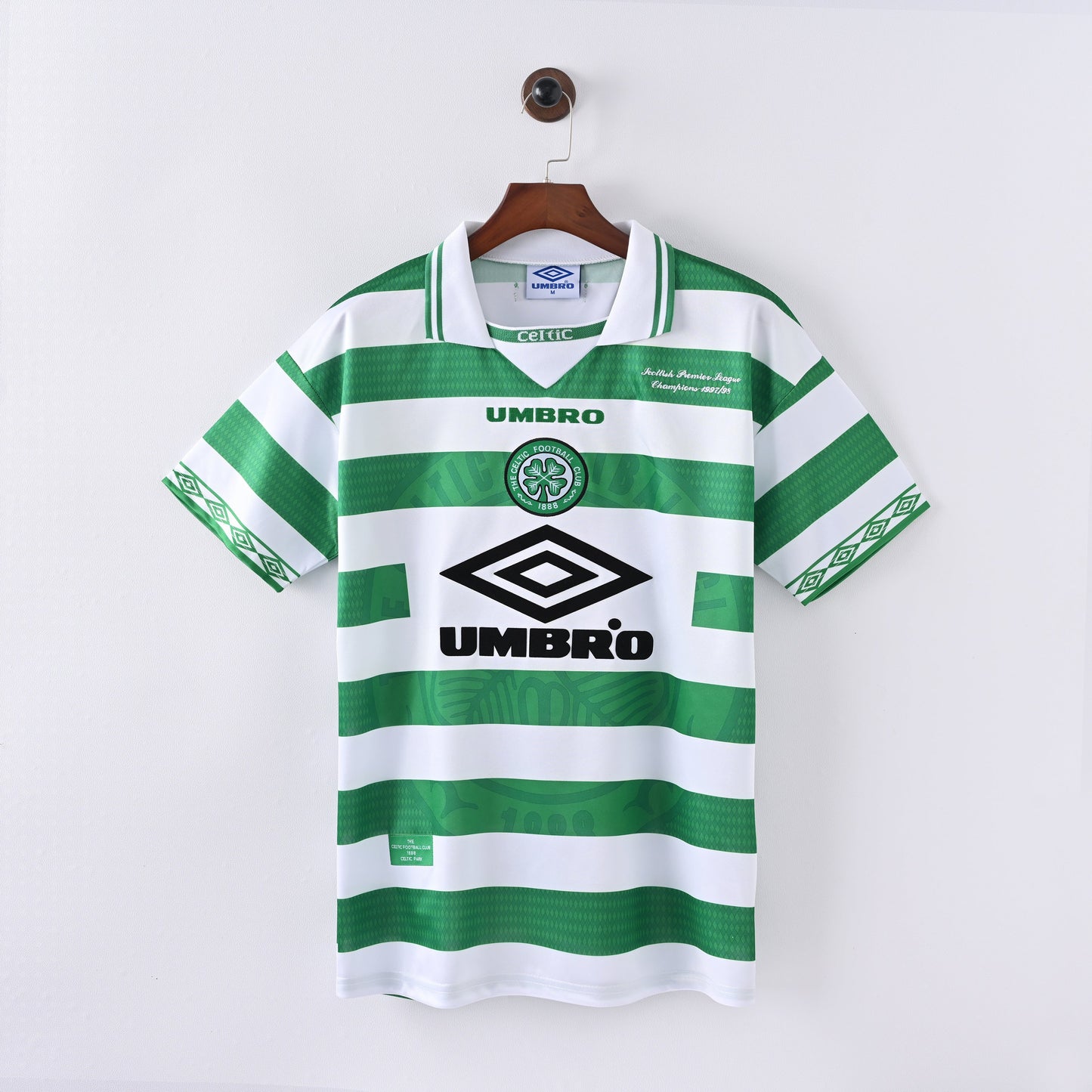 Maillot Celtic FC Retro Vintage 1997-1999 Domicile Homme
