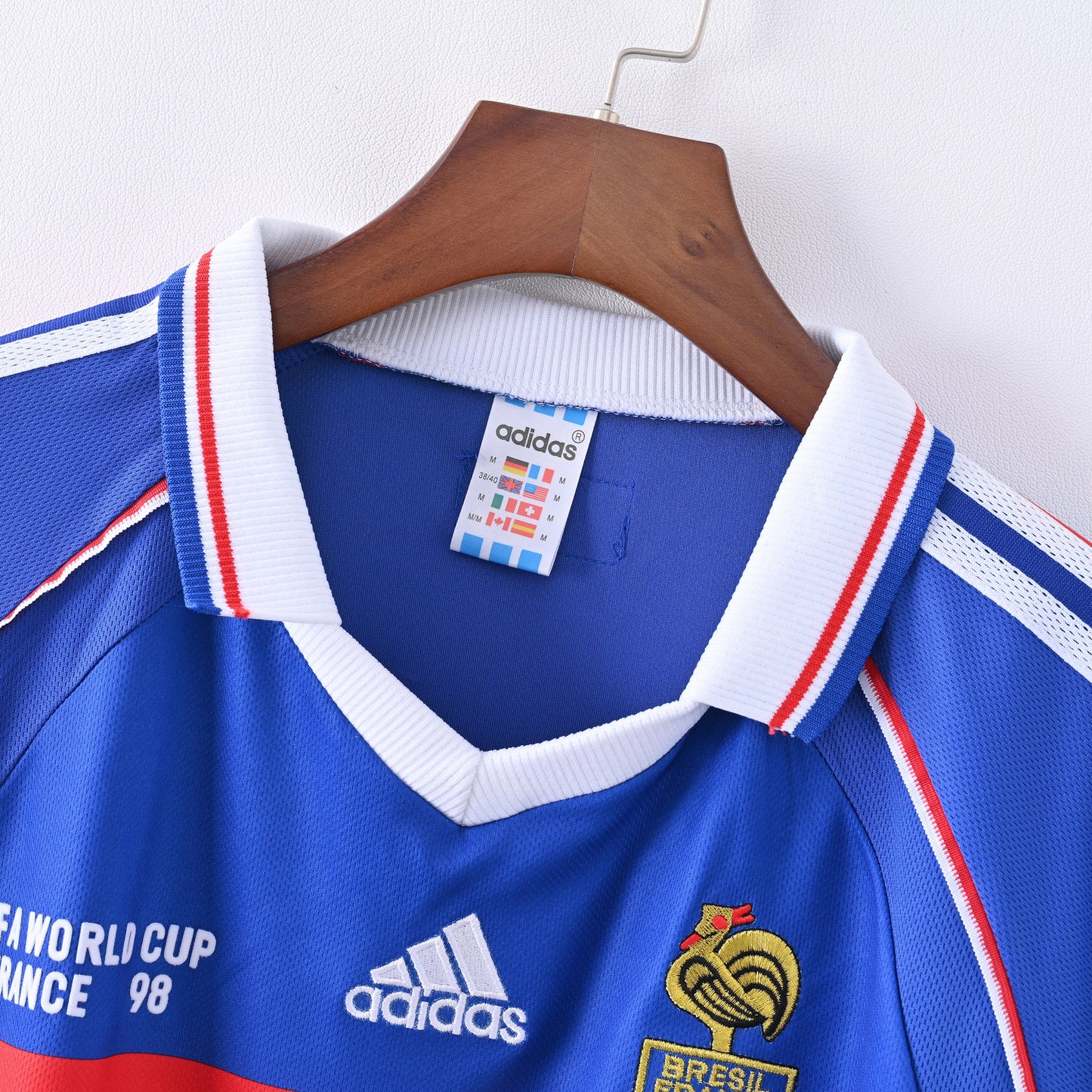 Maillot France Retro Vintage 1998 Domicile Homme