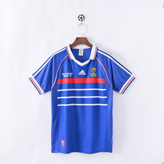 Maillot France Retro Vintage 1998 Domicile Homme