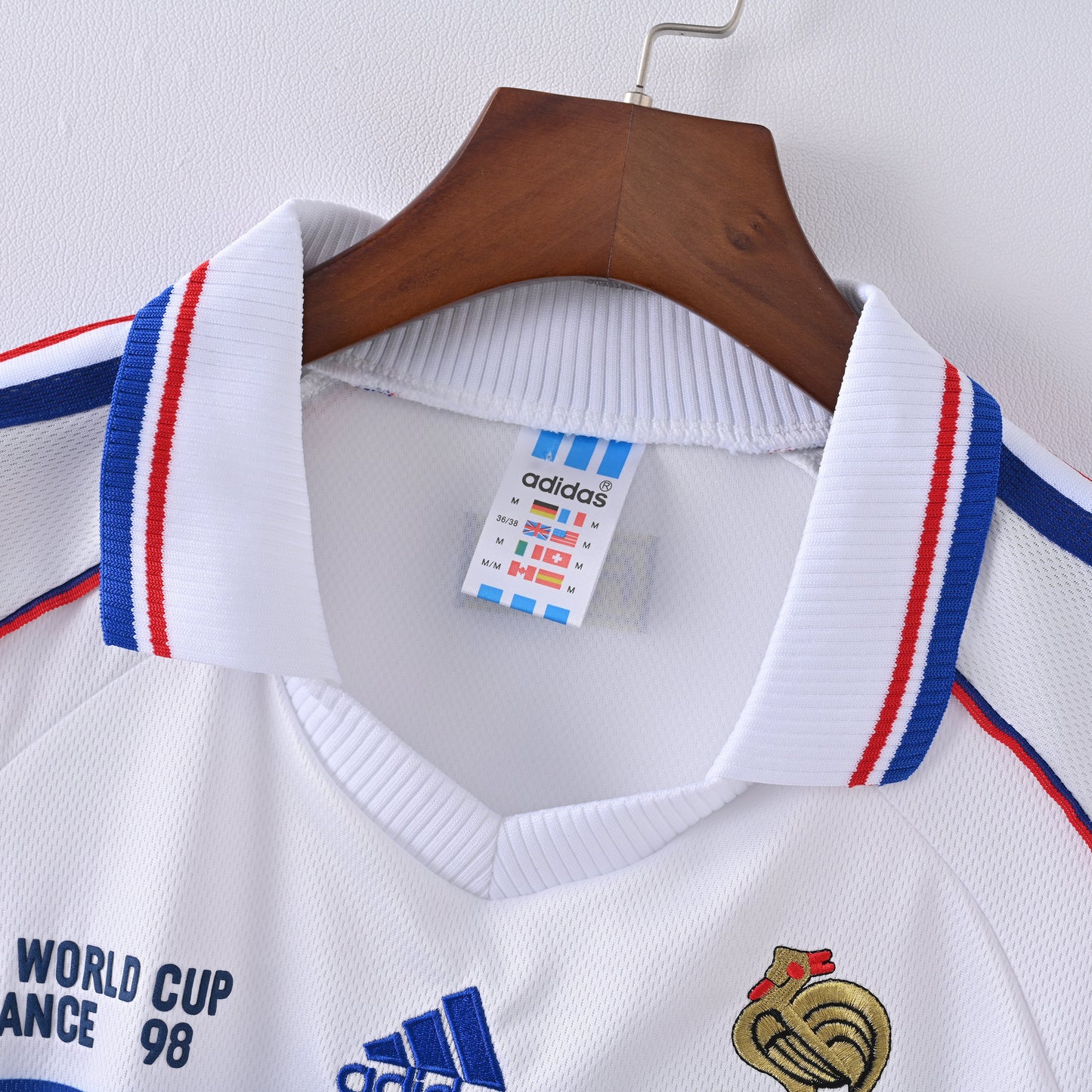 Maillot France Retro Vintage 1998 Exterieur Homme