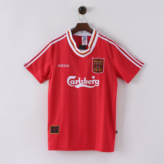 Maillot Liverpool Retro Vintage 1995-1996 Domicile Homme