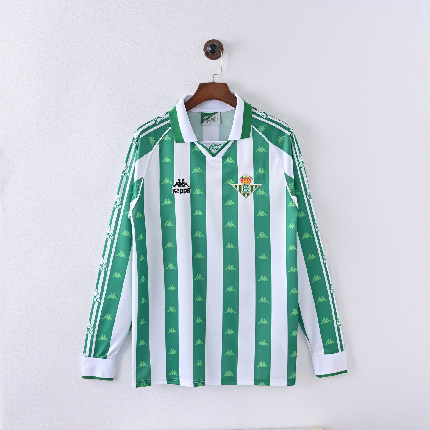 Maillot Manches Longues Betis Seville Retro Vintage 1995-1997 Domicile Homme