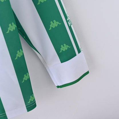 Maillot Manches Longues Betis Seville Retro Vintage 1995-1997 Domicile Homme