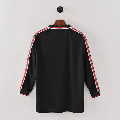 Maillot Manchester United Manches Longues Retro Vintage 1998-1999 Third Homme