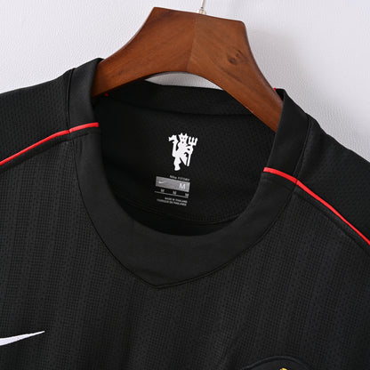 Maillot Manchester United Retro Vintage Manches Longues 2007-2008 Exterieur Homme