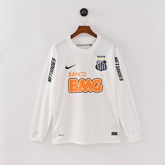 Maillot Santos FC Retro Vintage Manches Longues 2012-2013 Domicile Homme