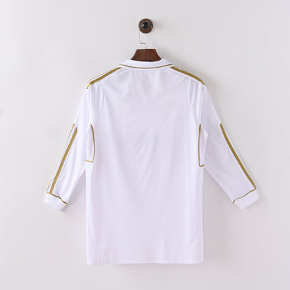 Maillot Real Madrid Manches Longues Retro Vintage 2011-2012 Domicile Homme