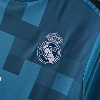 Maillot Real Madrid Manches Longues Retro Vintage 2017-2018 Third Homme