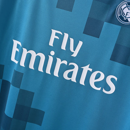 Maillot Real Madrid Manches Longues Retro Vintage 2017-2018 Third Homme