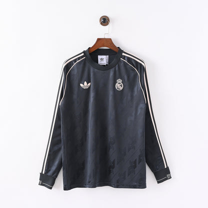 Maillot Real Madrid Manches Longues Retro Vintage 2024-2025 Third Lifestyler Homme