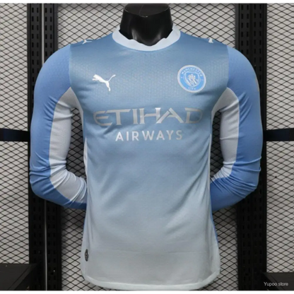 Maillot Manchester City Domicile 2026/2027 Version joueur Manches Longues