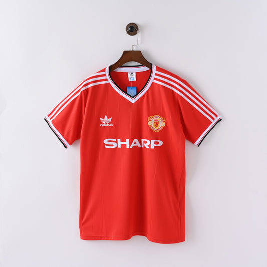Maillot Manchester United Retro Vintage 1983-1984 Domicile Homme