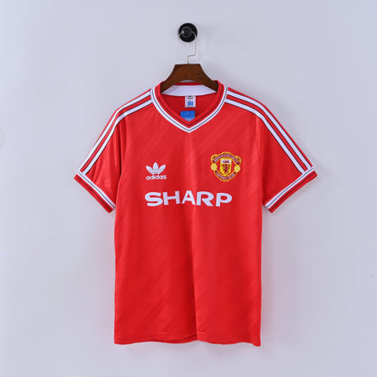 Maillot Manchester United Retro Vintage 1986-1988 Domicile Homme
