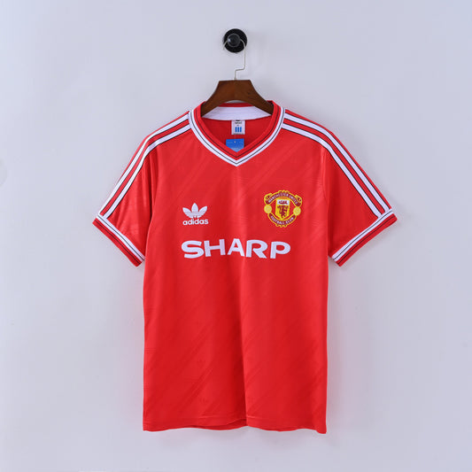 Maillot Manchester United Retro Vintage 1986-1988 Domicile Homme