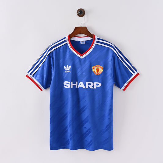 Maillot Vintage Manchester United Retro Vintage 1986 Exterieur Homme