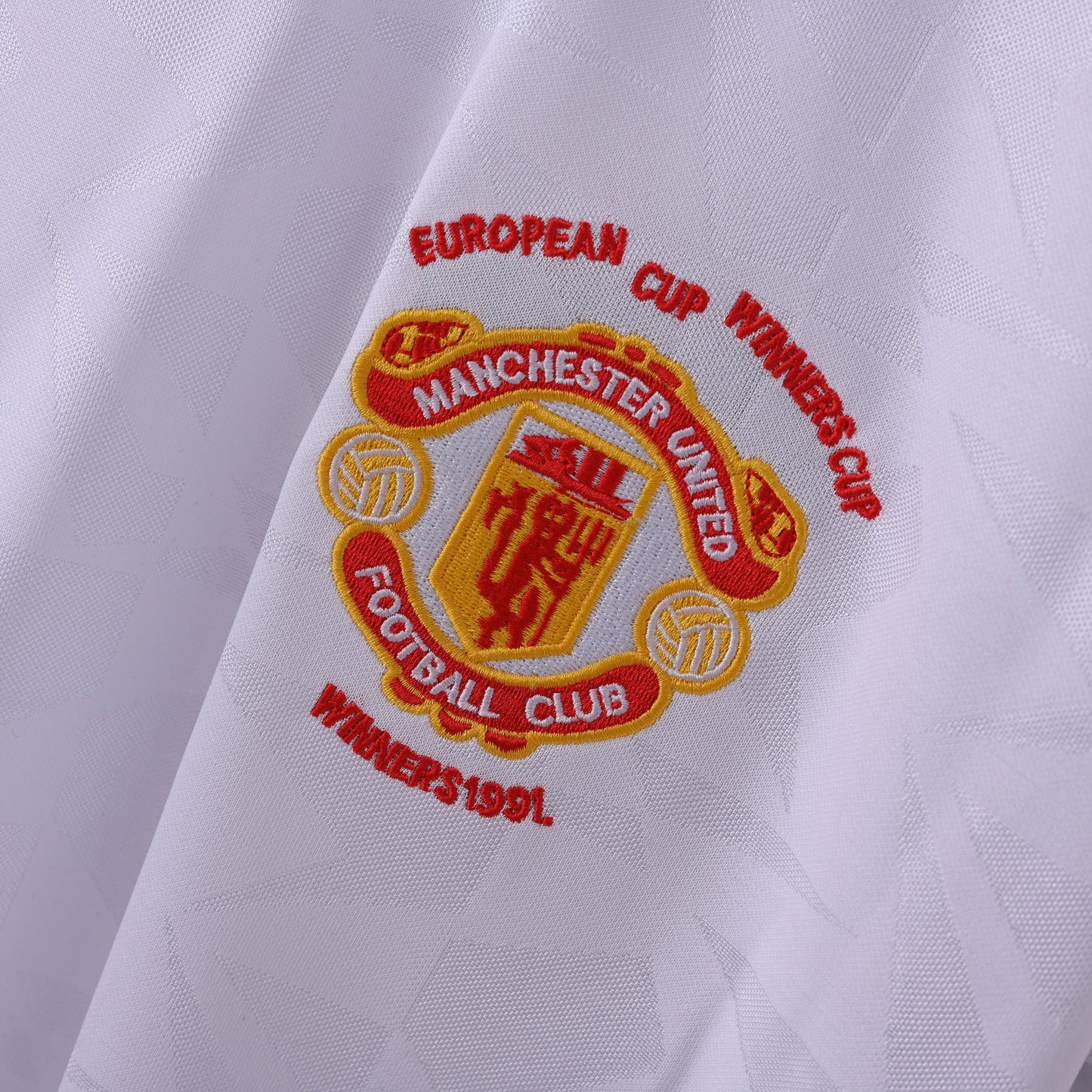 Maillot Vintage Manchester United Retro Vintage 1990-1991 Europe Coupe Winners Exterieur Homme