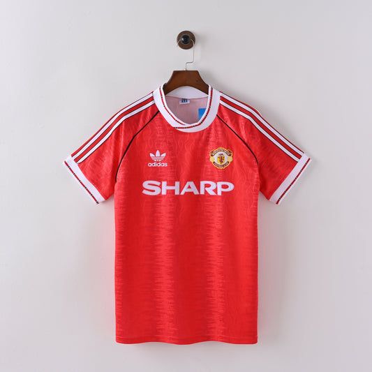 Maillot Manchester United Retro Vintage 1991-1992 Domicile Homme