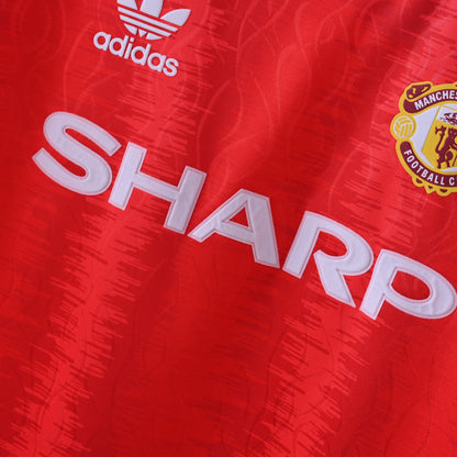 Maillot Manchester United Retro Vintage 1991-1992 Domicile Homme