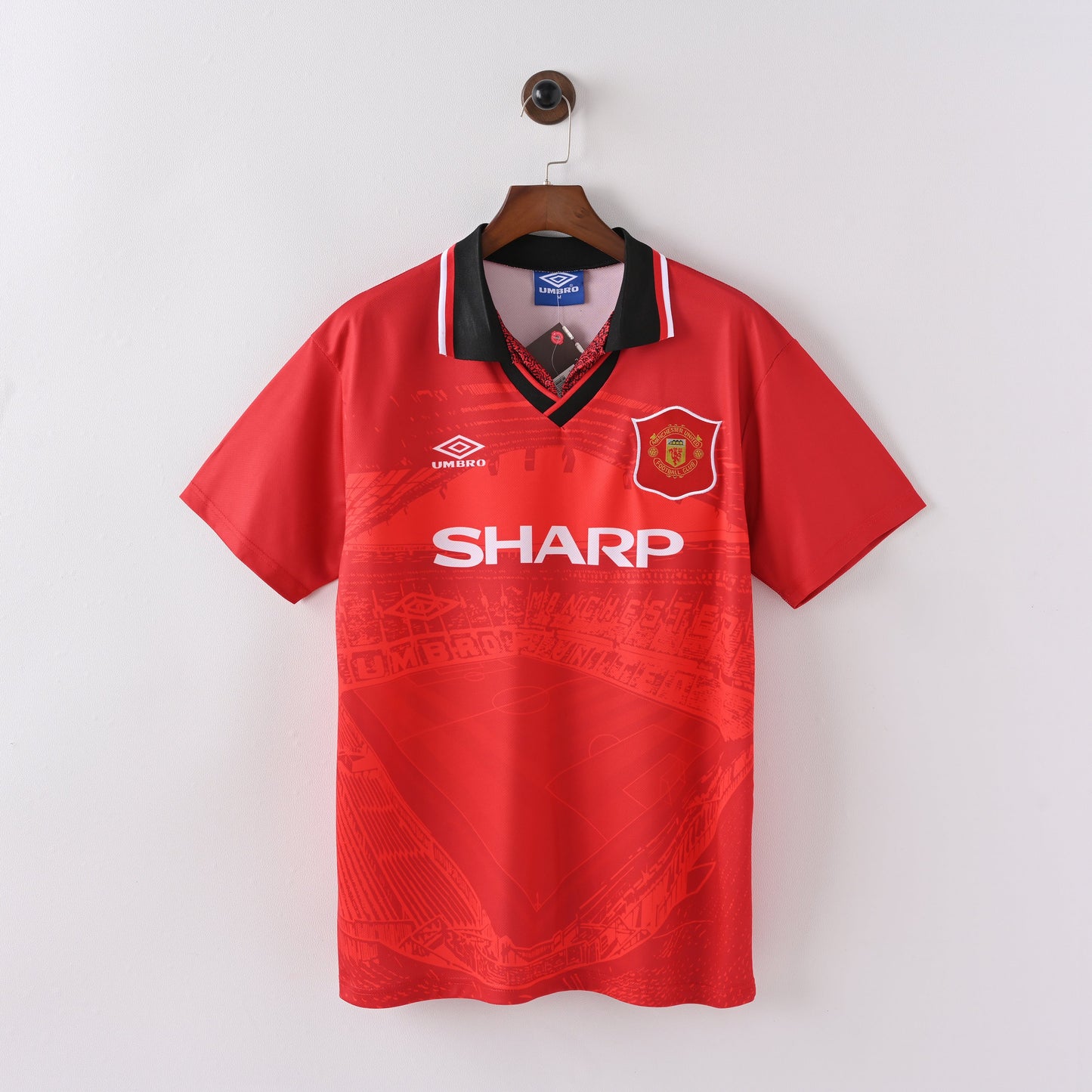 Maillot Manchester United Retro Vintage 1994-1996 Domicile Homme