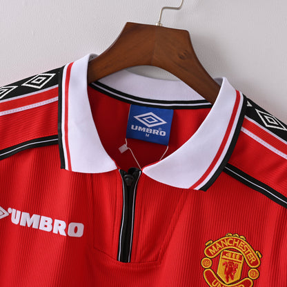 Maillot Manchester United Retro Vintage 1998-1999 Domicile Homme