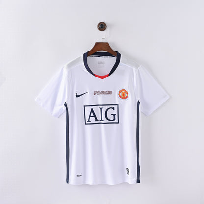 Maillot Manchester United Retro Vintage 2008-2009 Exterieur Homme