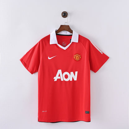 Maillot Manchester United Retro Vintage 2010-2011 Domicile Homme
