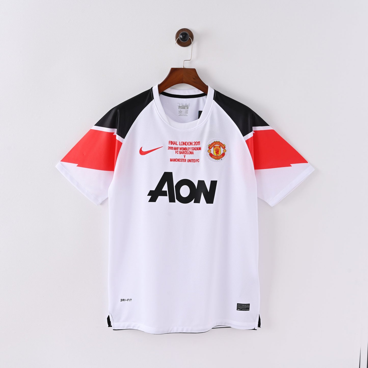 Maillot Vintage Manchester United Retro Vintage 2010-2011 Exterieur Homme
