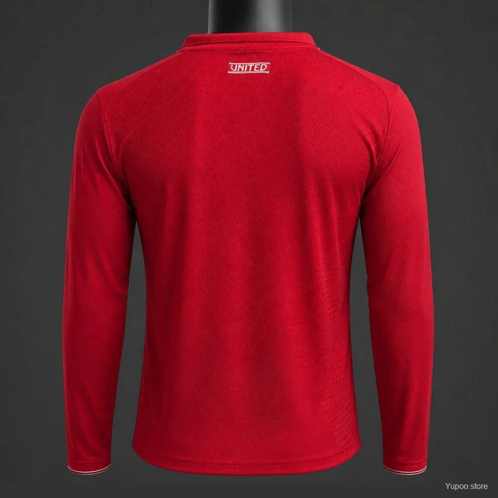 Maillot Manchester United Domicile Version Joueur 2026/2027 manches longues