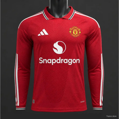 Maillot Manchester United Domicile Version Joueur 2026/2027 manches longues