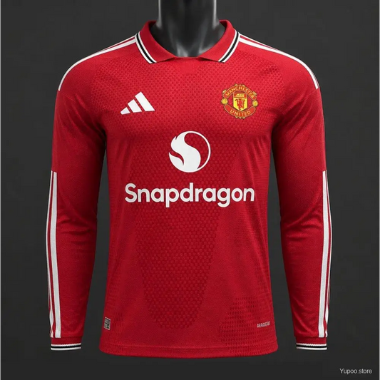 Maillot Manchester United Domicile Version Joueur 2026/2027 manches longues