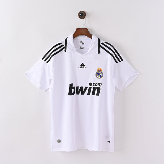 Maillot Real Madrid Retro Vintage 2008-2009 Domicile Homme