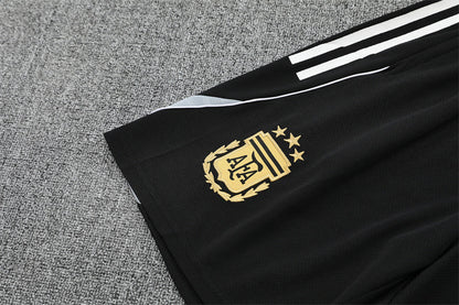 Maillot Short Training Argentine Noir Homme/Enfant 2025 2026