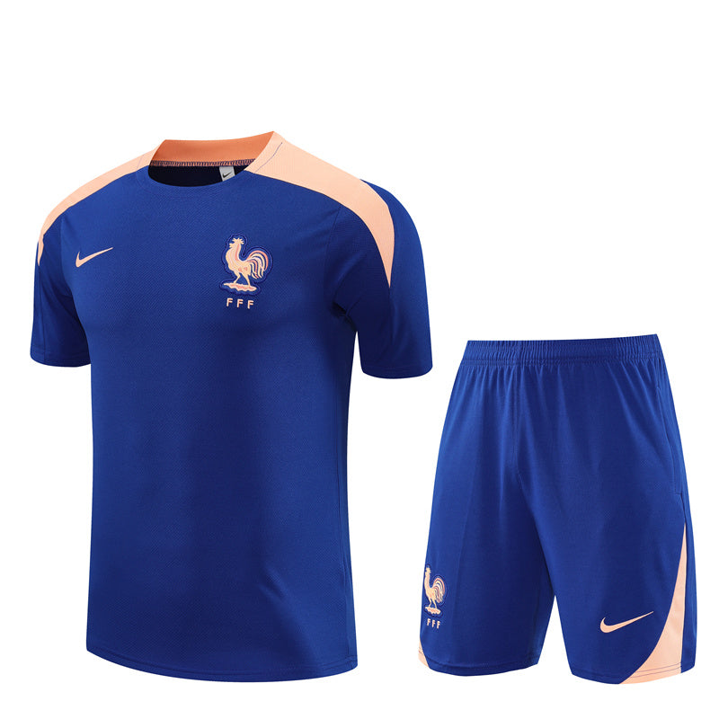 Maillot Short Training France Bleu Homme/Enfant 2025 2026